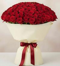 Букет 101 Красная роза Милано в Арье