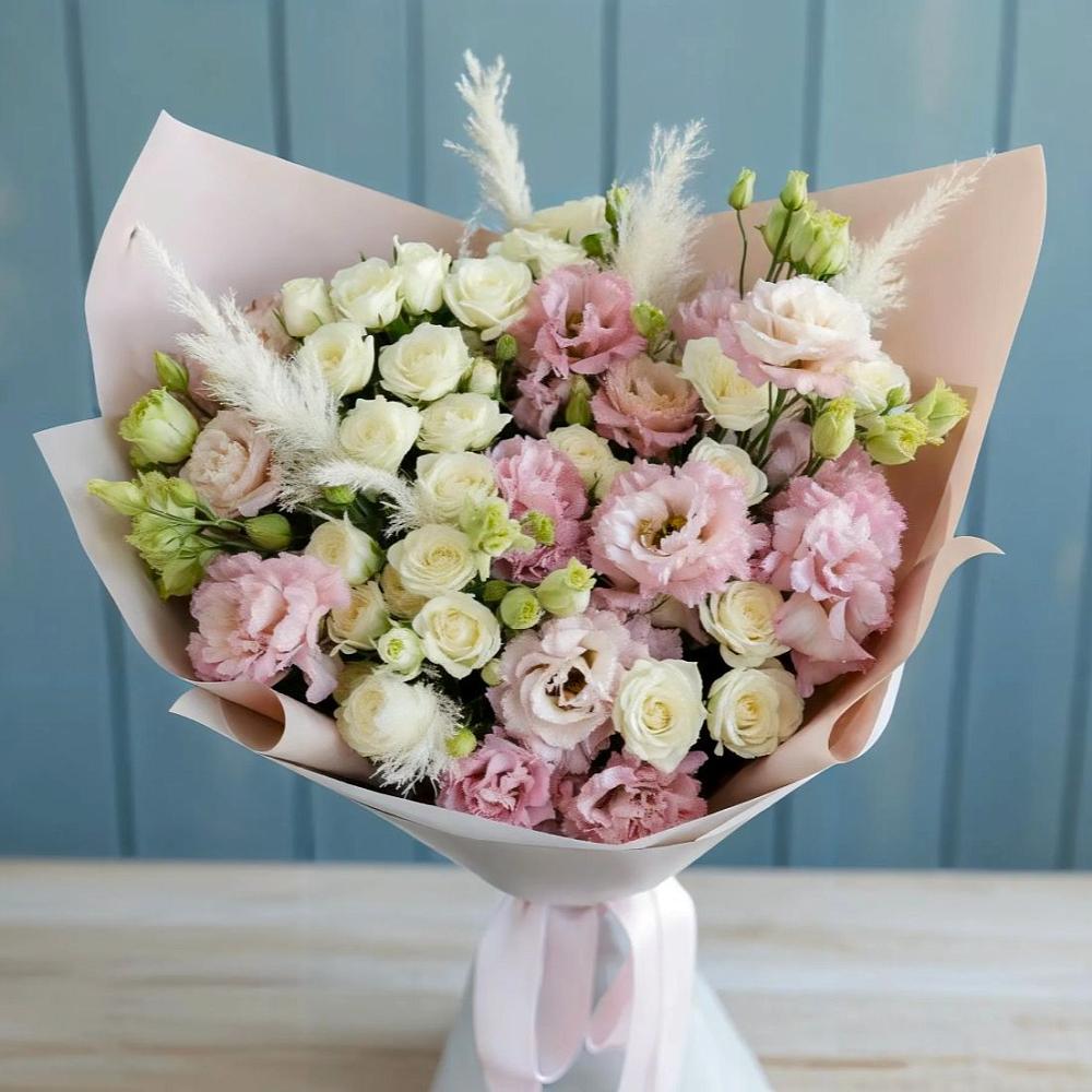 Букет цветов из: Альстромерии и Розы в Арье