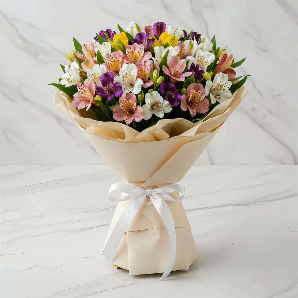 Букет цветов из: Альстромерии в Арье