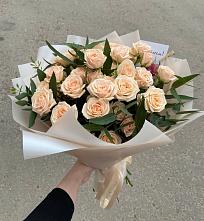Букет Кремовые розы Латте в Арье