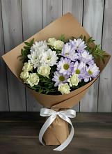 Букет цветов из:  Хризантемы и Розы в Арье