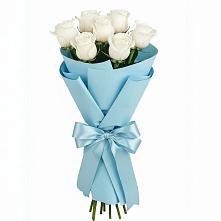 Букет 7 белых роз Проуд в Арье