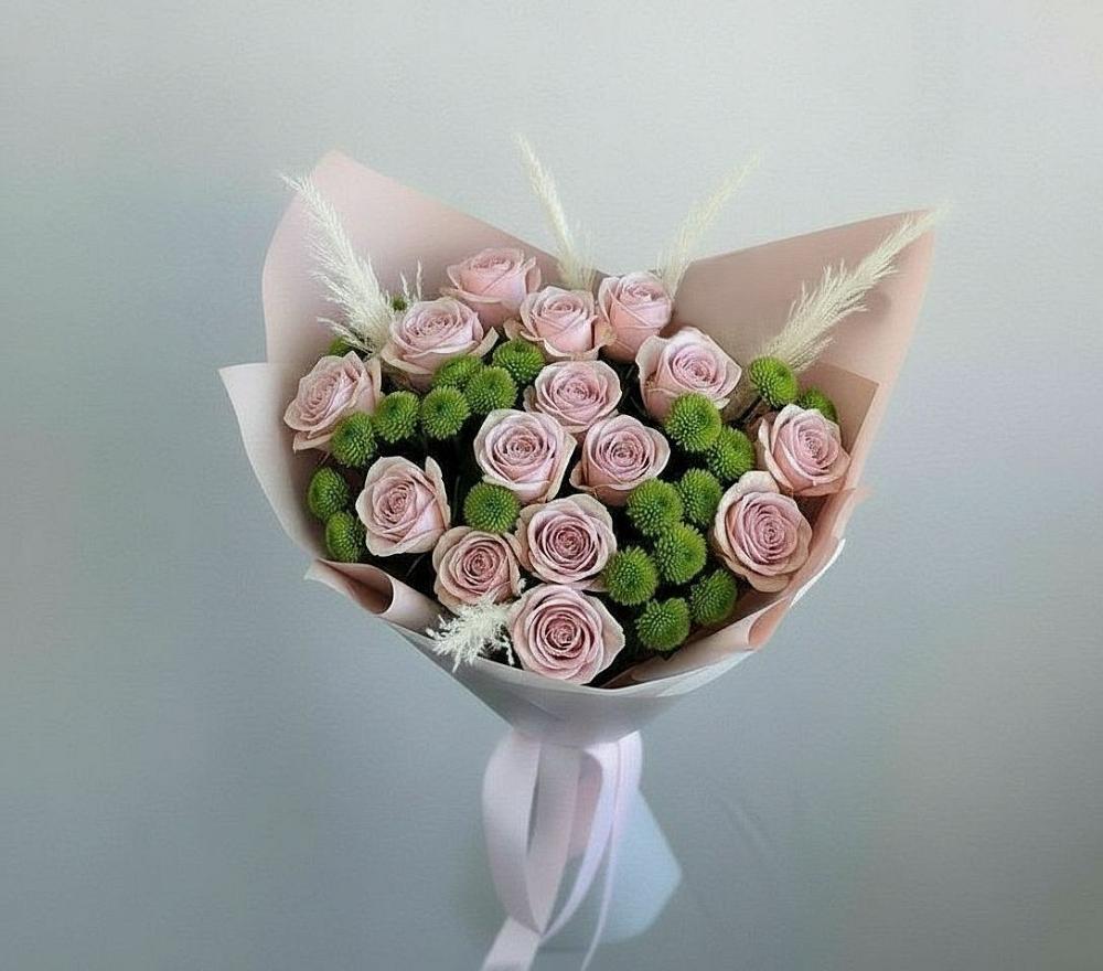 Букет цветов из: Розы и Хризантемы в Арье