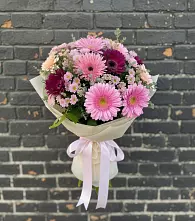 Букет цветов из:  Герберы и Хризантемы в Арье