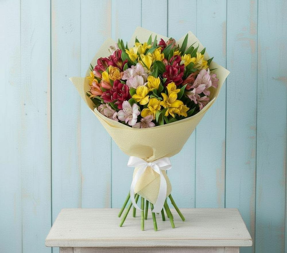 Букет цветов из: Альстромерии в Арье