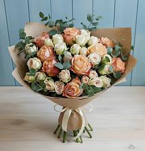 Букет цветов из:  Альстромерии и Розы #REPLACE_PRED# Арье